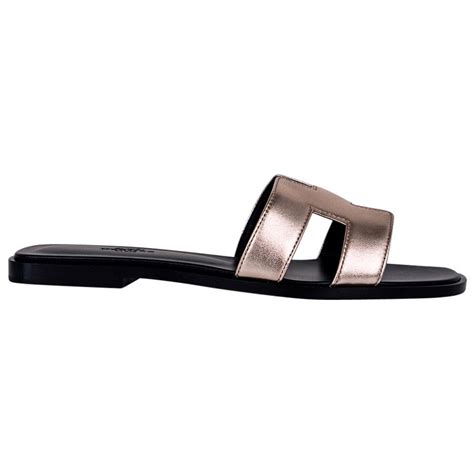 hermes rose dore oran|Hermes oran sandals.